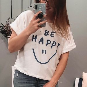 Be Happy Graphic Tee!